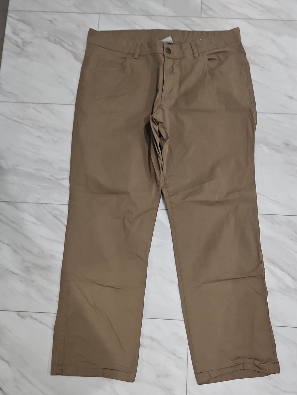 Men's Straight Fit Khaki Pants - Classic Tan